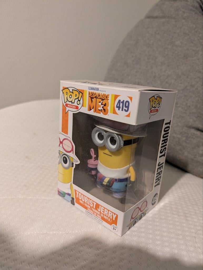 Funko Pop! Minions Tourist Jerry #419, Ophalen of Verzenden, Nieuw, Jongen of Meisje