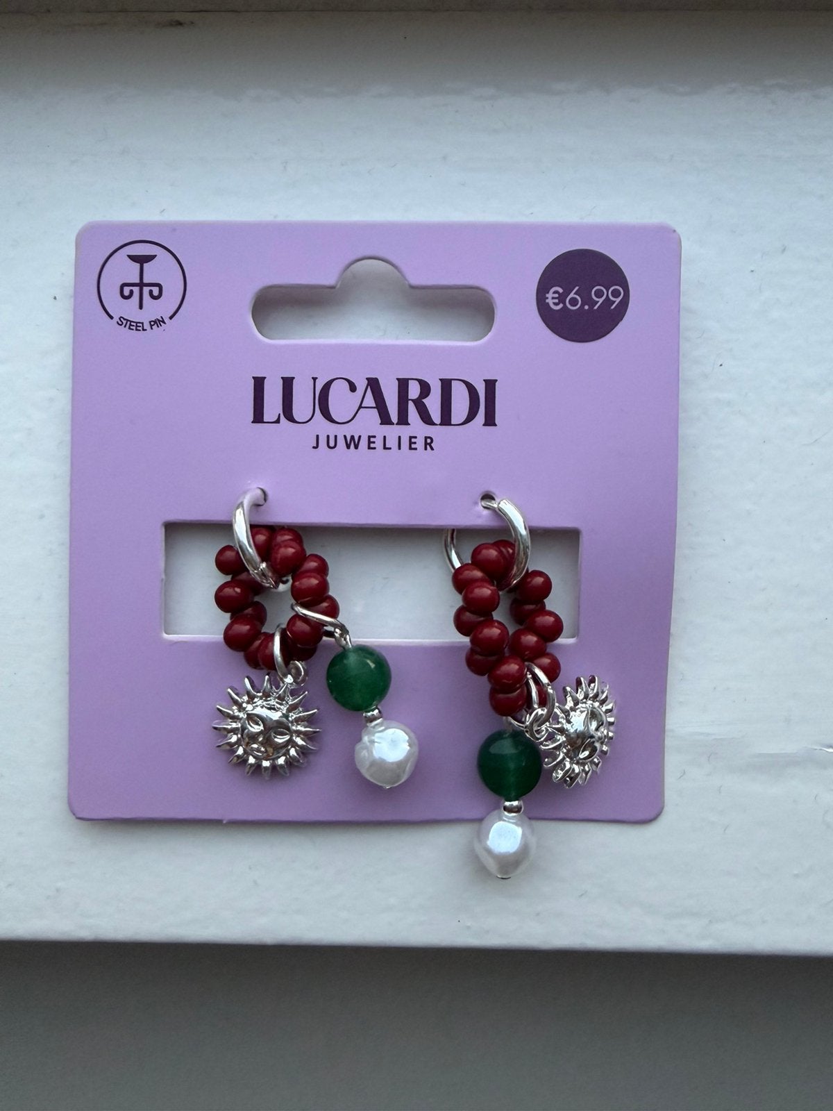 Lucardi zilveren oorbellen, Ophalen of Verzenden, Nieuw, Zilver