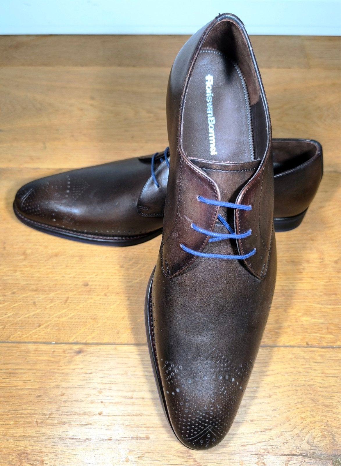 Floris van Bommel herenschoenen, nieuw maat 10 / 44,5, Ophalen, Bruin, Floris van Bommel, Nieuw