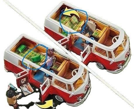 playmobil GEZOCHT klapbankje VW bus 70176, Ophalen of Verzenden, Gebruikt, Los playmobil