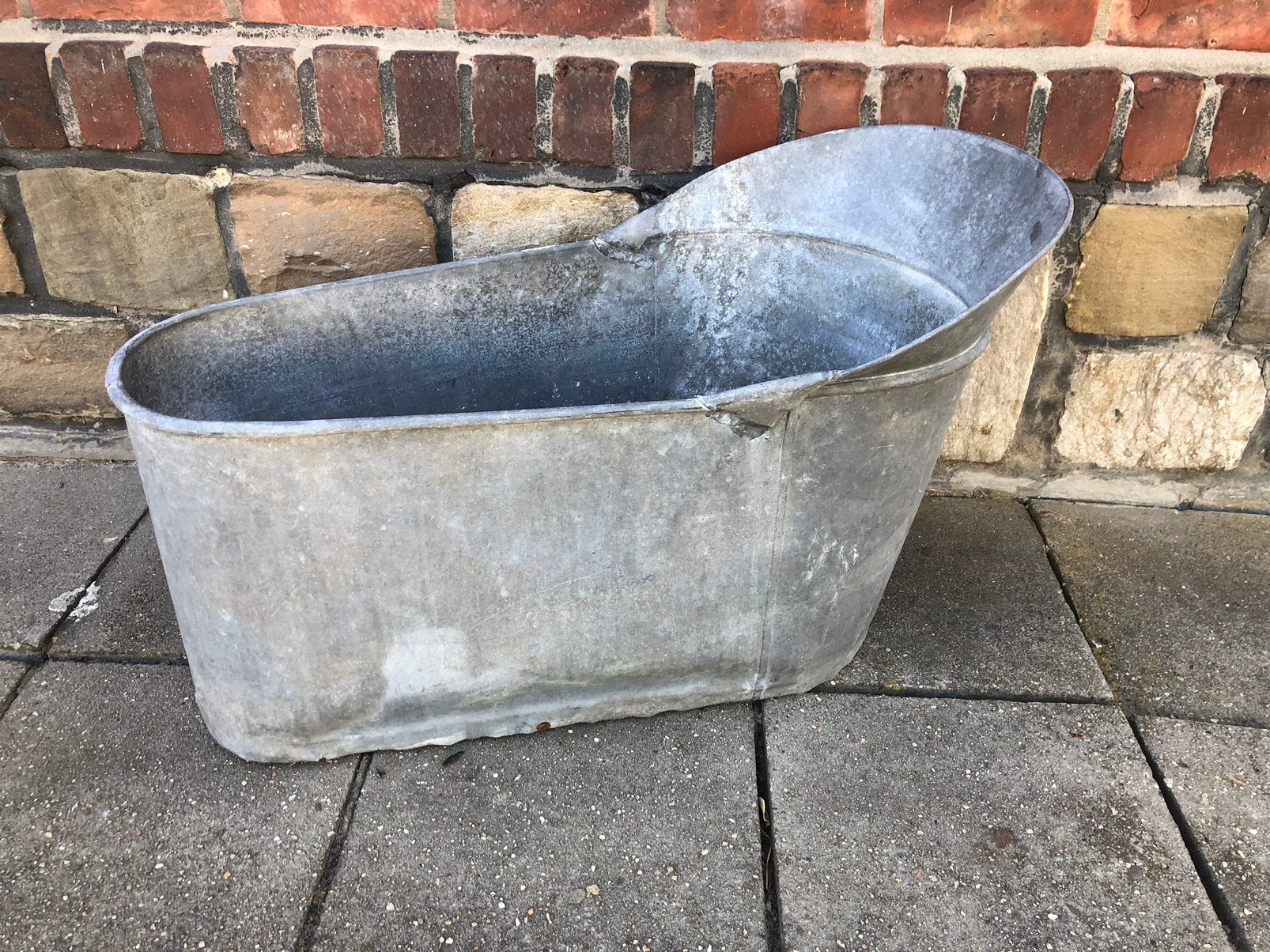 Zinken kinderbad badje teiltje, Ophalen