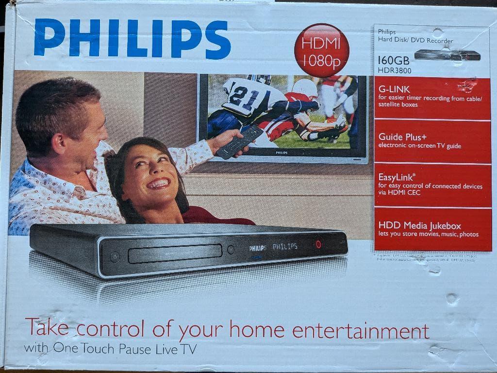 PHILIPS DVD RECORDER, Philips, Met harddisk, Dvd-recorder, Ophalen of Verzenden