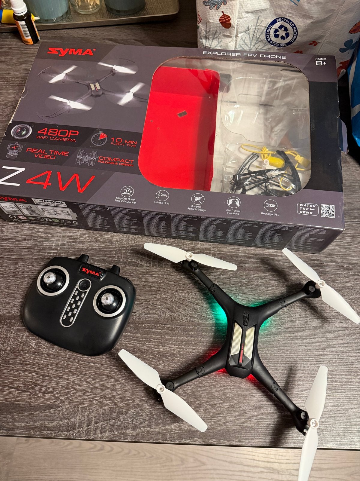 Syma Z4W Explorer FPV Drone met 480P WiFi Camera, Basiskwaliteit, Syma, Minder dan 100 meter, Zo goed als nieuw