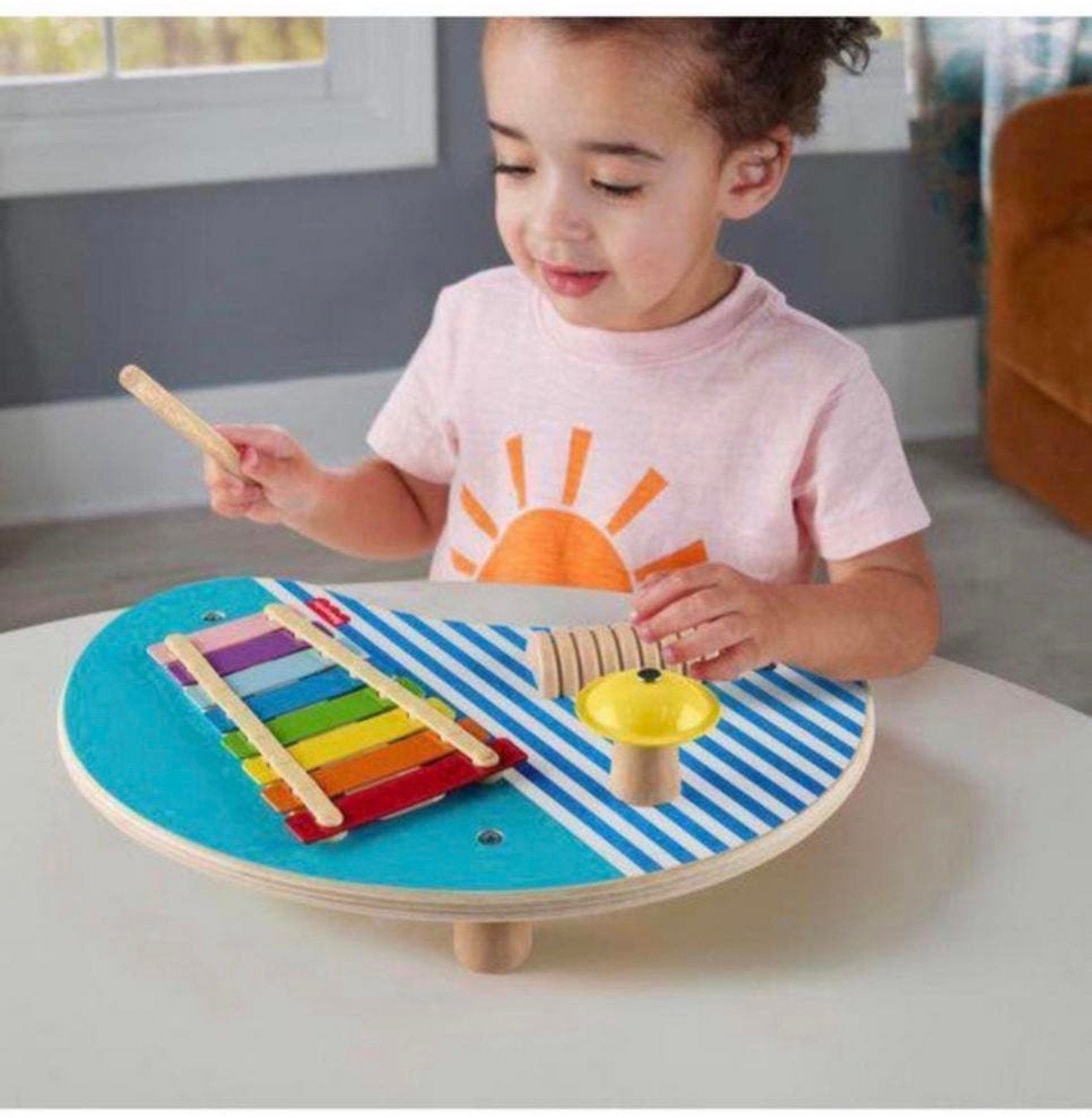 Fisher-Price Houten Muziektafel met instrumenten hout muziek, Kinderen en Baby's, Speelgoed | Fisher-Price, Nieuw, Ophalen of Verzenden