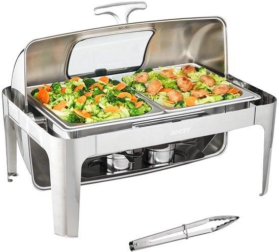 Chafing Dish - Buffetwarmer - Chafing Dish Elektrisch - Warm, Corvance B.V., Verzenden, Nieuw, Corvancebol@gmail.com