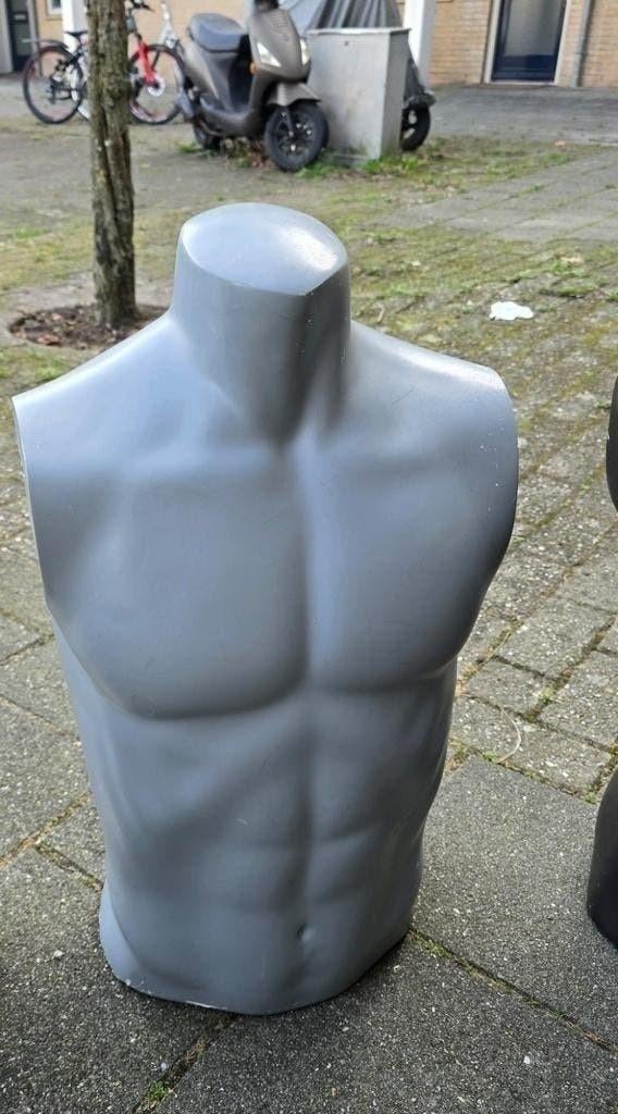 Grijze Mannequin Torso Man  Etalagepop voor Kleding Display, Ophalen of Verzenden, Paspop