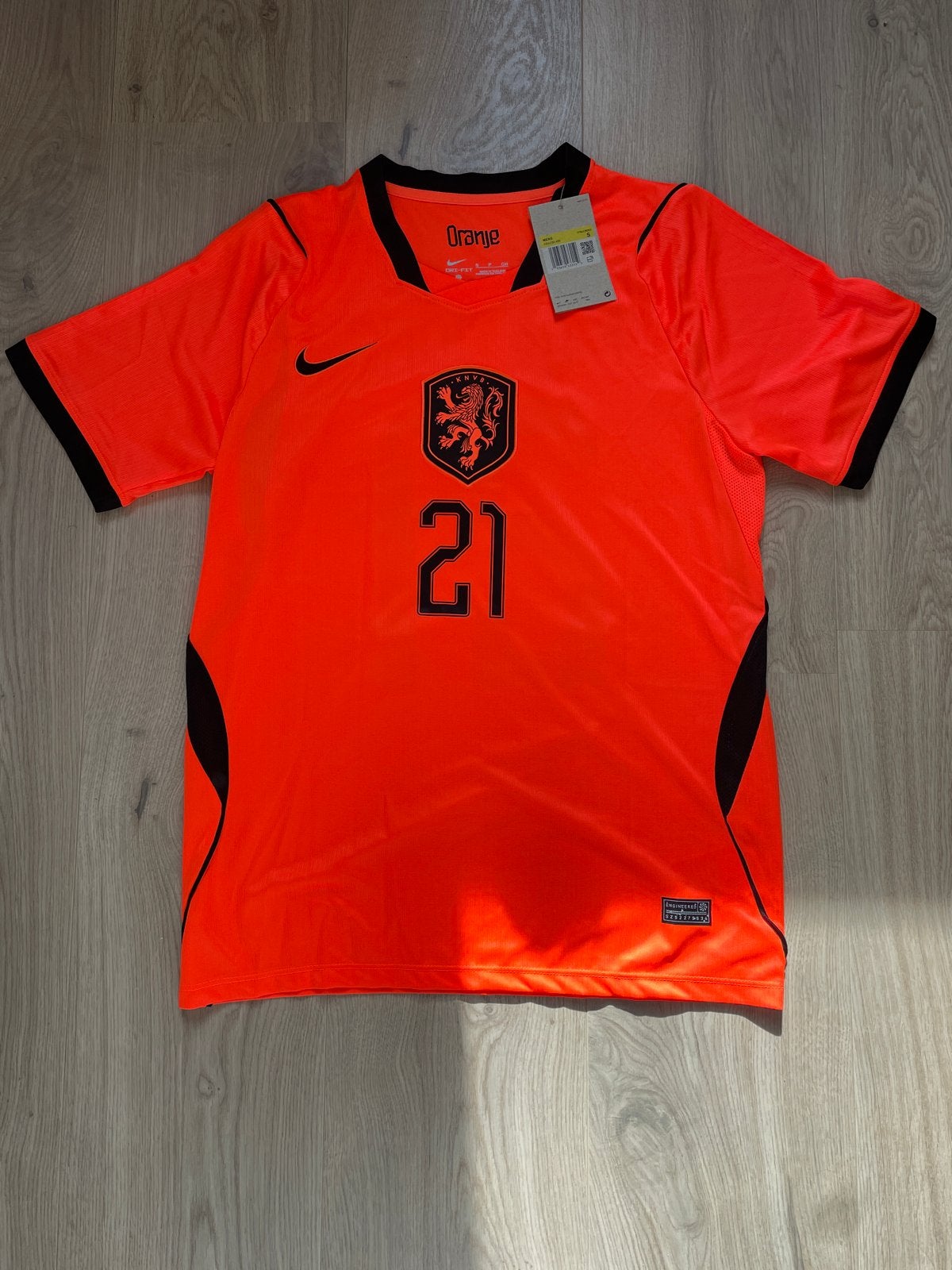Oranje Nike KNVB Thuisshirt F. De Jong #21 Maat S Nieuw, Maat S, Ophalen of Verzenden, Nieuw, Shirt