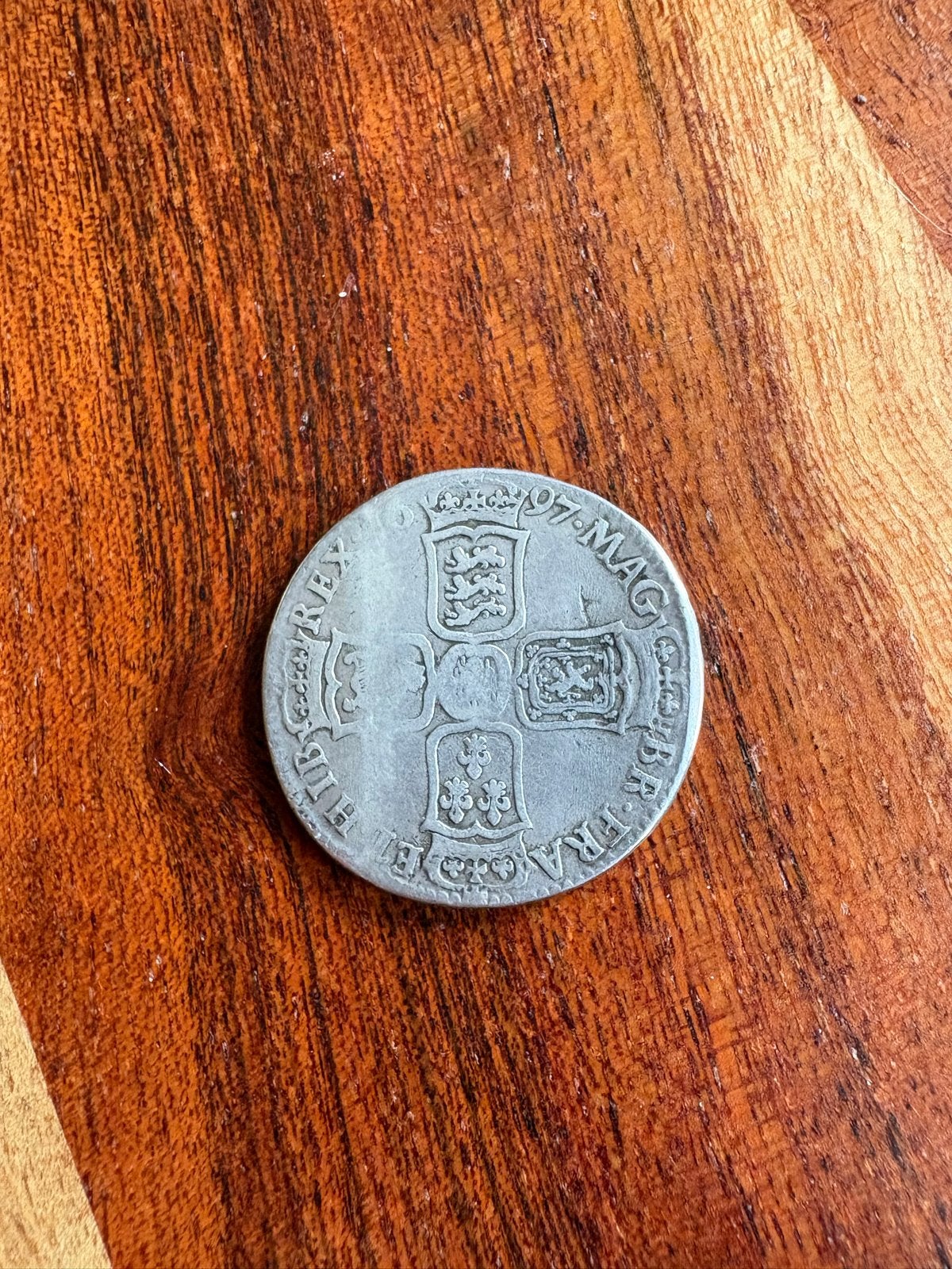 Half Crown 1697 William III, Ophalen of Verzenden, Zilver, Buitenland