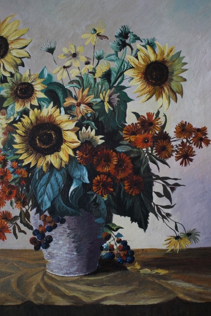Jan den Hengst, 1904 - 1983, fraaie olie/doek., Antiek en Kunst, Doek, Realistisch, Ophalen of Verzenden, Olieverf