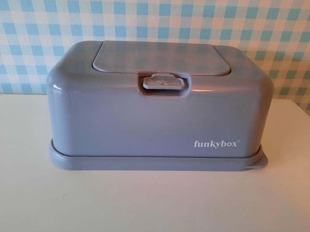 Doekjesdoos funkybox grijs, Ophalen of Verzenden, Zo goed als nieuw, Overige typen, Overige merken