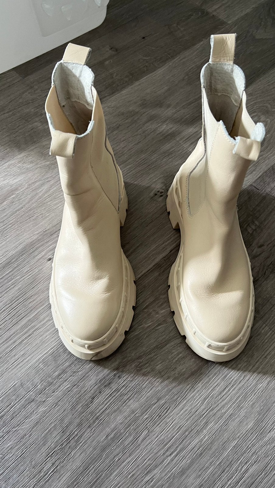Beige gave boots maat 38, Ophalen of Verzenden, Zo goed als nieuw, Beige