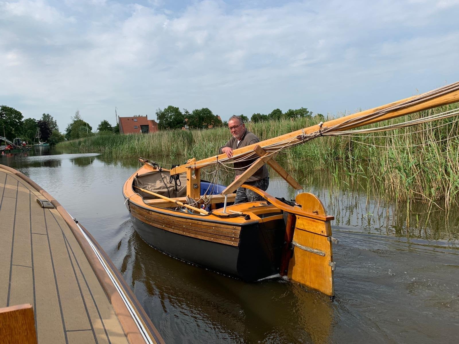 Traditionele zeilboot - Klassieke houten zeilboot, Watersport en Boten, Ophalen, Overige merken, Gebruikt, Overige brandstoffen