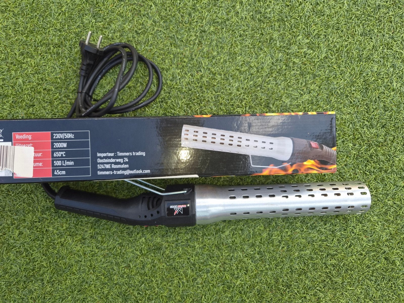 Master Knives Elektrische Kamado / BBQ Aansteker  Rookvrij, Ophalen of Verzenden, Zo goed als nieuw, Master Knives