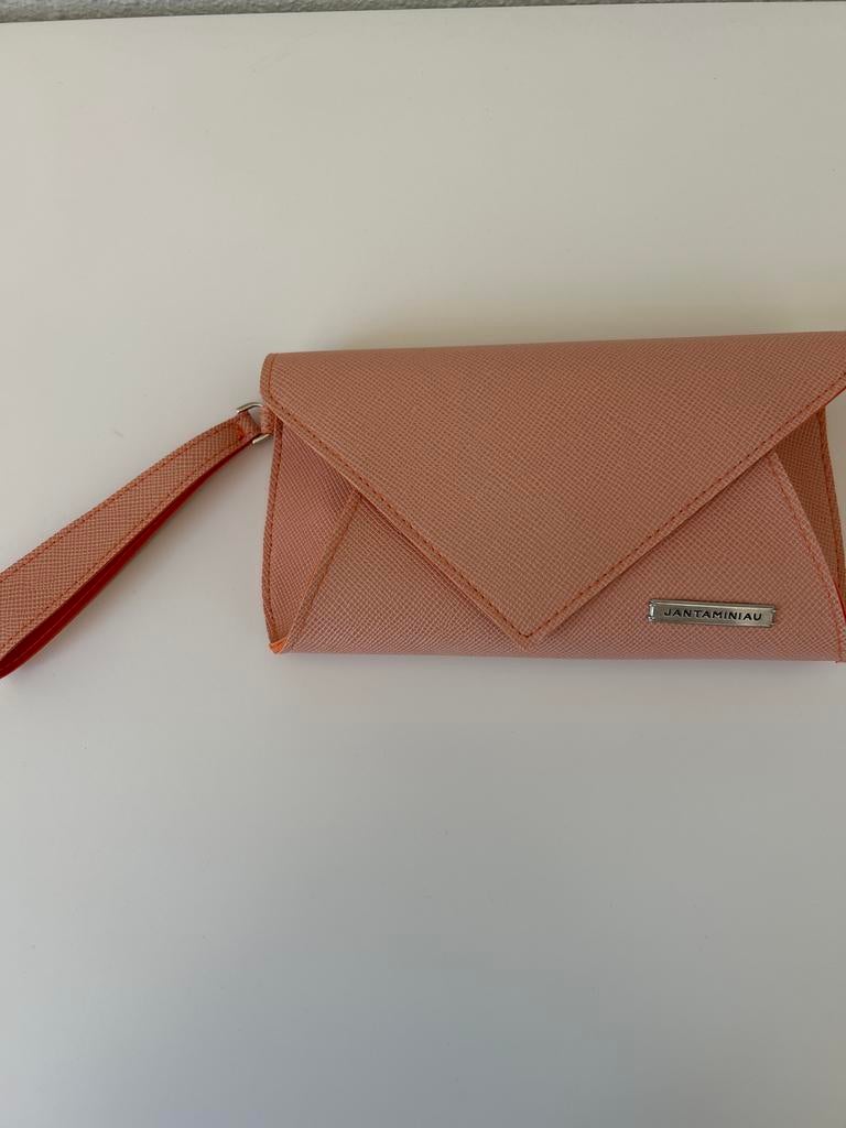 Toilettasje JANTAMINIAU clutch, roze, Sieraden, Tassen en Uiterlijk, Toilettassen, Ophalen of Verzenden, Nieuw, Roze, Dame