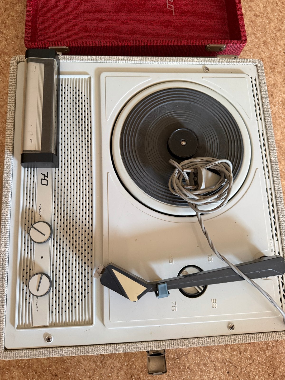 Vintage Tonalite 70 Platenspeler - compleet, Ophalen of Verzenden, Gebruikt, Platenspeler, Overige merken