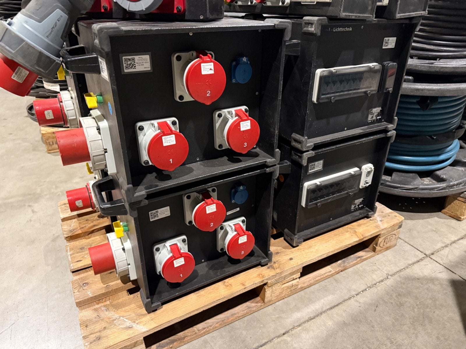 6x Indu electric 125A krachtstroom verdelers, Z, Ophalen of Verzenden, Zo goed als nieuw, .