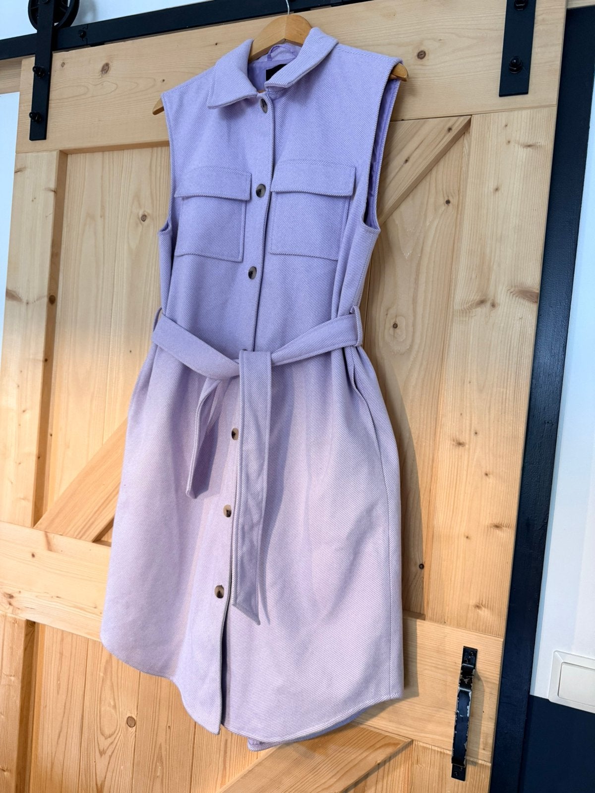 Lang gilet van pieces maat L, Kleding | Dames, Bodywarmers, Ophalen of Verzenden, Zo goed als nieuw, Maat 42/44 (L), Paars