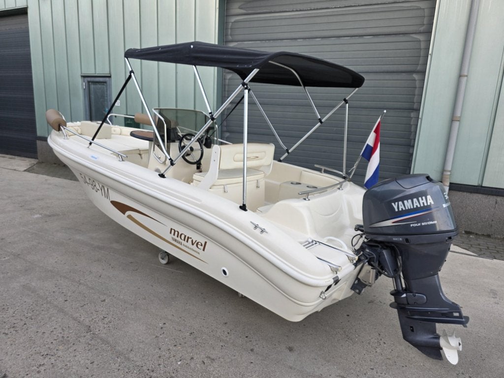 Marvel 17.5 zgan 60 Yamaha audio dieptemeter, Gebruikt, Bakker boten, 5 m, Info@bakkerboten.nl