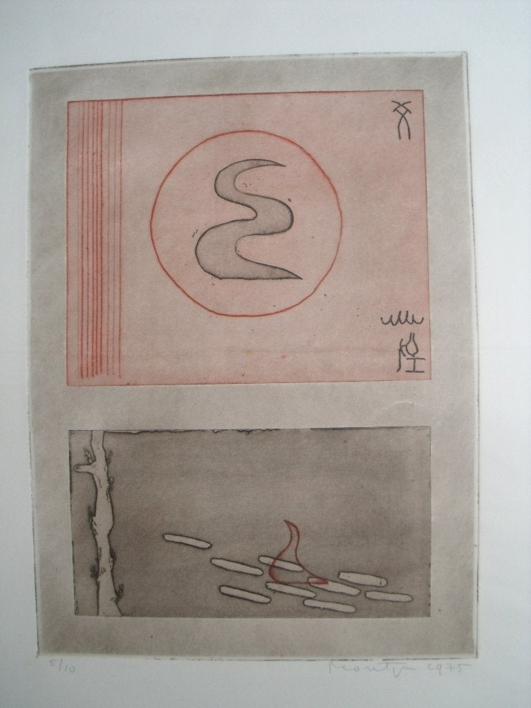 Jan Montyn (1924-2015) - zonder titel  - nr. 2/15 - 1977, Ophalen of Verzenden