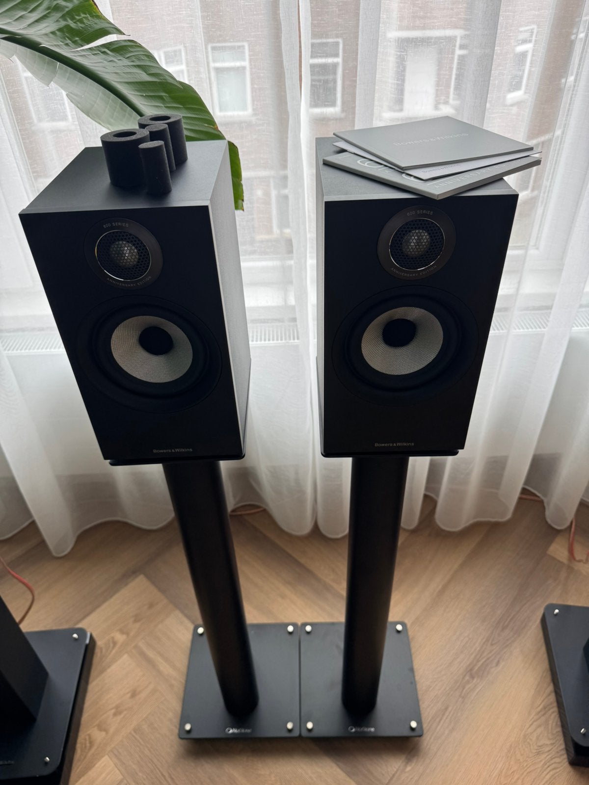 Bowers & Wilkins 607 S2 anniversary+ norstone stylum 3, Ophalen, Zo goed als nieuw, Bowers & Wilkins (B&W), 120 watt of meer