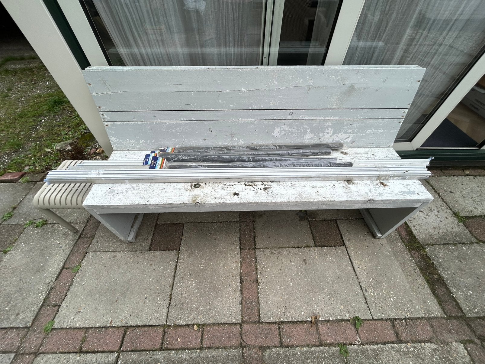 13 nieuwe Hamstra aluminium horprofielen – wit – 200 cm, Ophalen, Zo goed als nieuw, Aluminium