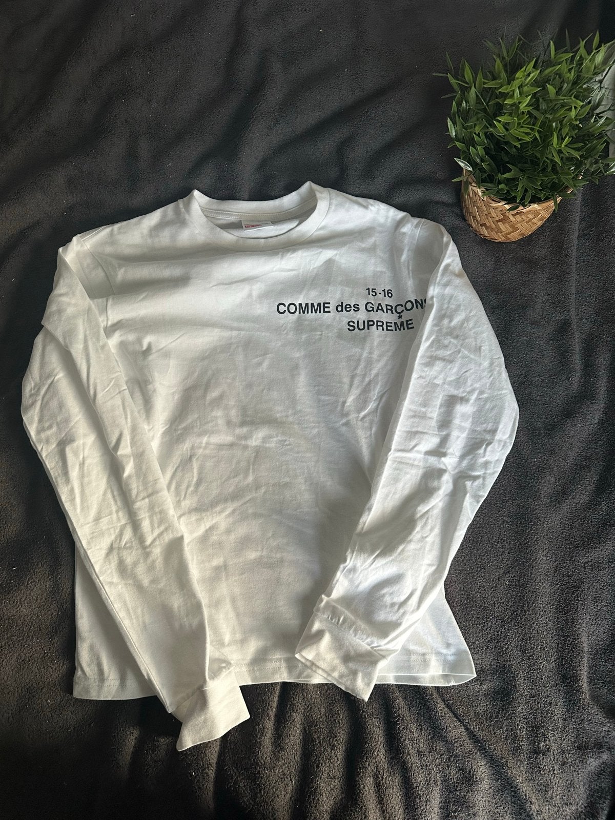 Comme des Garçons Supreme Longsleeve, Ophalen of Verzenden, Nieuw, Maat 56/58 (XL), Wit