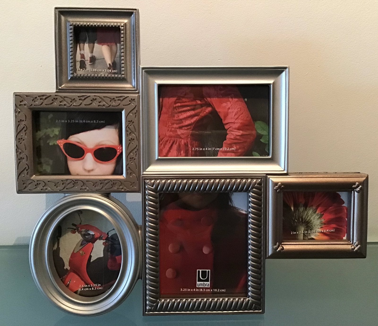 Umbra fotoframe “minimix” B 28 x  H 25 cm, Kunststof, Nieuw, 25 cm, Goud