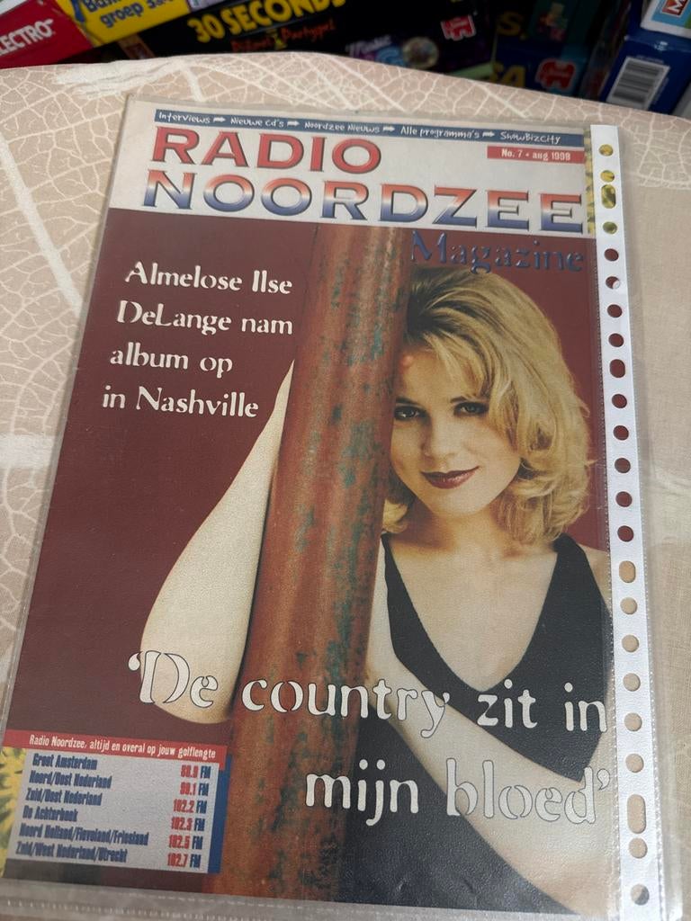 Radio Noordzee Magazine - Ilse DeLange cover & artikel, Boeken, Ophalen of Verzenden, Gelezen, Muziek, Film of Tv