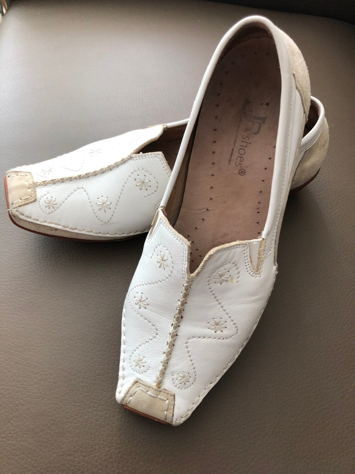 Damesschoenen 41, Ophalen, Schoenen met lage hakken, Wit, Zo goed als nieuw