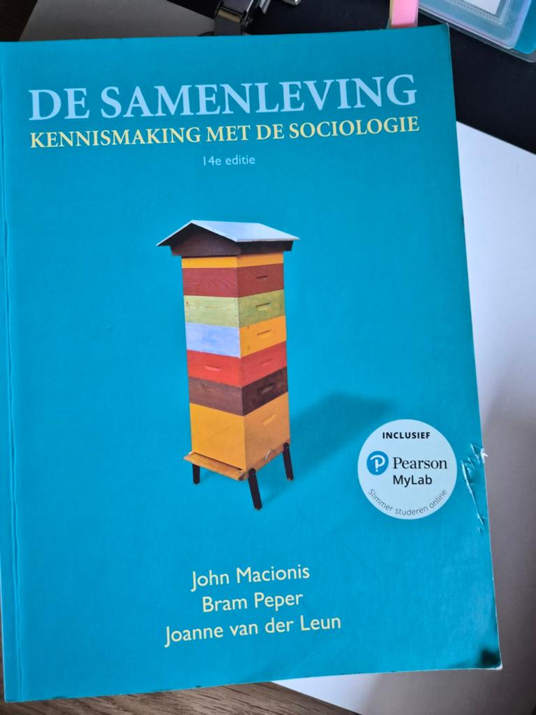 De Samenleving: Kennismaking met de Sociologie (14e editie), Zo goed als nieuw, Gamma, John Macionis, Bram Peper, Joanne van der Leun