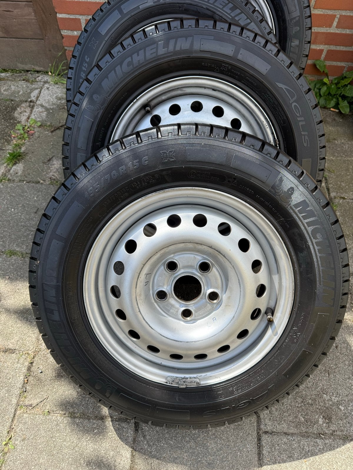 ZGAN 4 banden (8 á 9 mm profiel) Michelin 4 seiz. met velgen, Ophalen, 15 inch, Banden en Velgen, All Season
