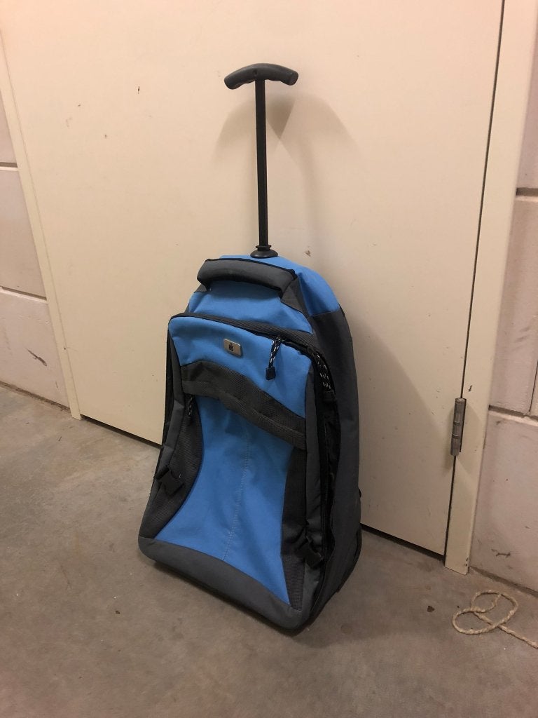 rugtas koffer, Sieraden, Tassen en Uiterlijk, Koffers, Ophalen, Overige materialen, Gebruikt, Minder dan 50 cm