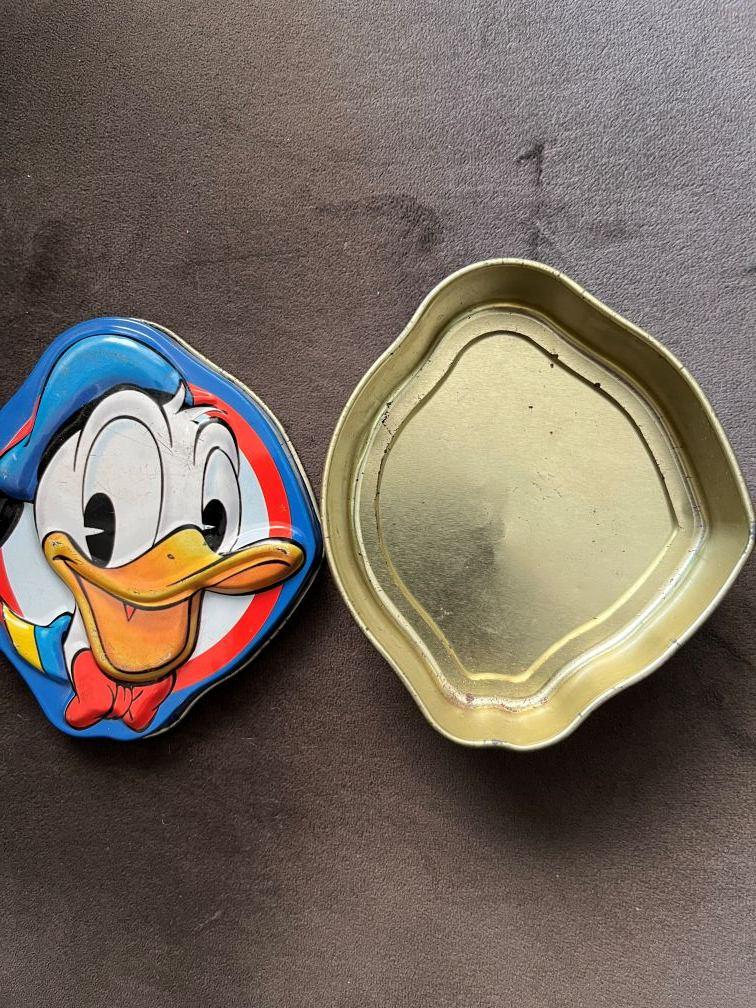 Blikje Donald Duck, Verzamelen, Disney, Ophalen of Verzenden, Donald Duck, Gebruikt, Overige typen