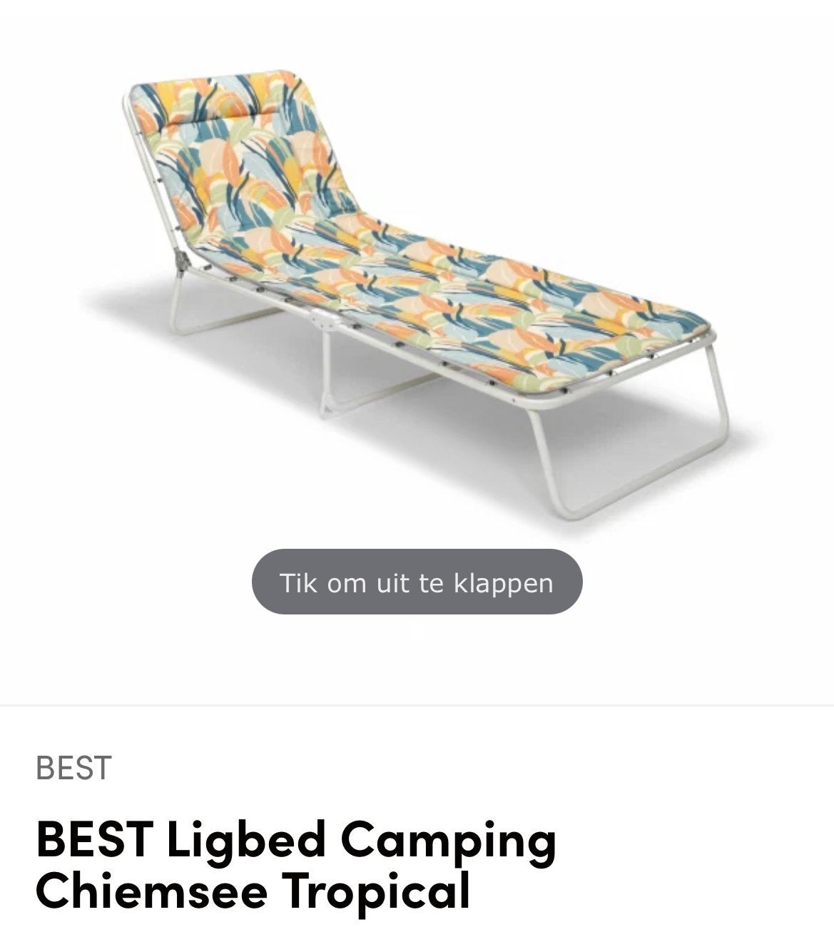 Ligstoelen met leuk retro printje nieuw in verpakking, Tuin en Terras, Ligbedden, Ophalen of Verzenden, Nieuw, Aluminium, Inklapbaar