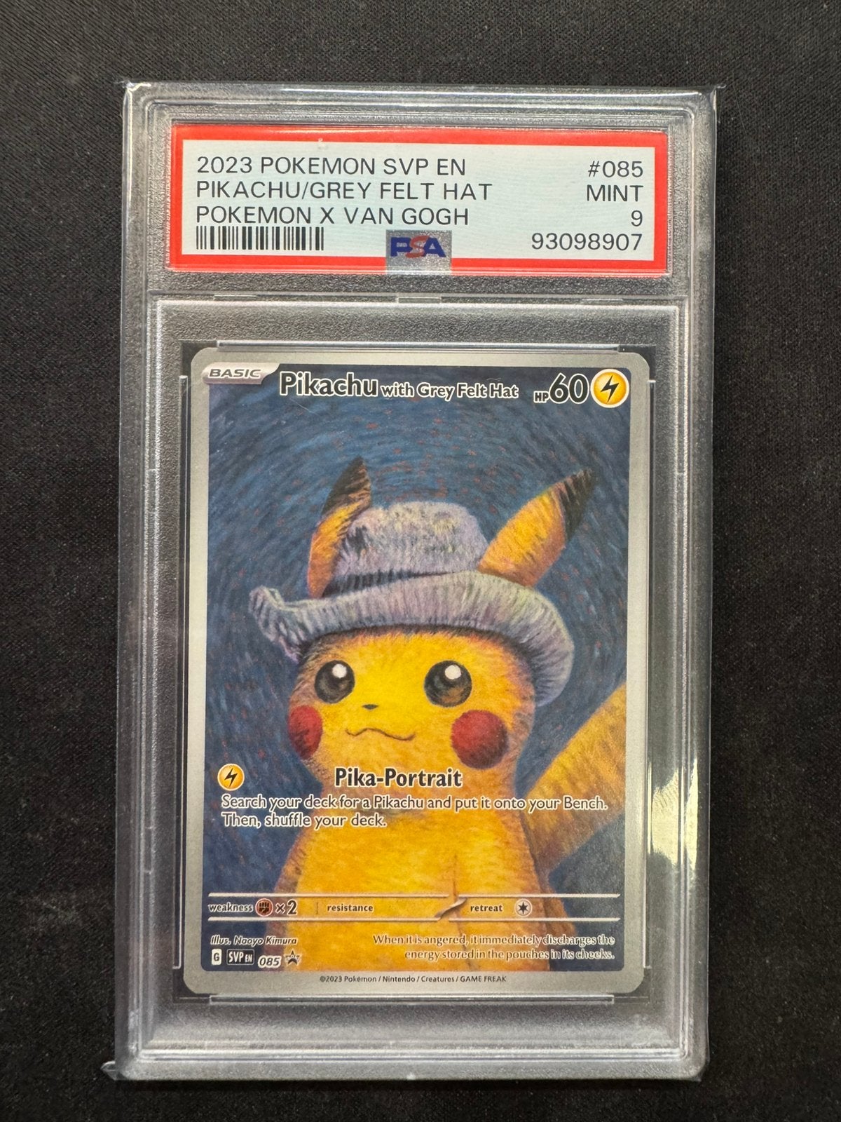 Pokémon Pikachu Van Gogh PSA 9, Hobby en Vrije tijd, Verzamelkaartspellen | Pokémon, Ophalen, Zo goed als nieuw