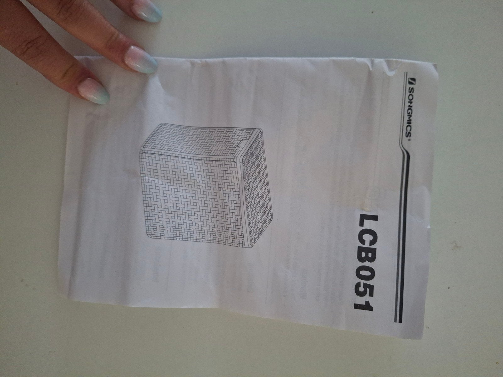 Songmics Waszak LCB51WT - Nieuw in doos, Ophalen of Verzenden, Nieuw