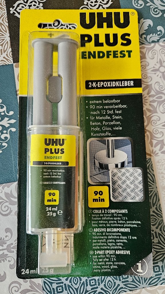 UHU Plus Expoxy 2 koponenten lijm in spuit, Ophalen of Verzenden, Nieuw, Overige typen, Overige merken
