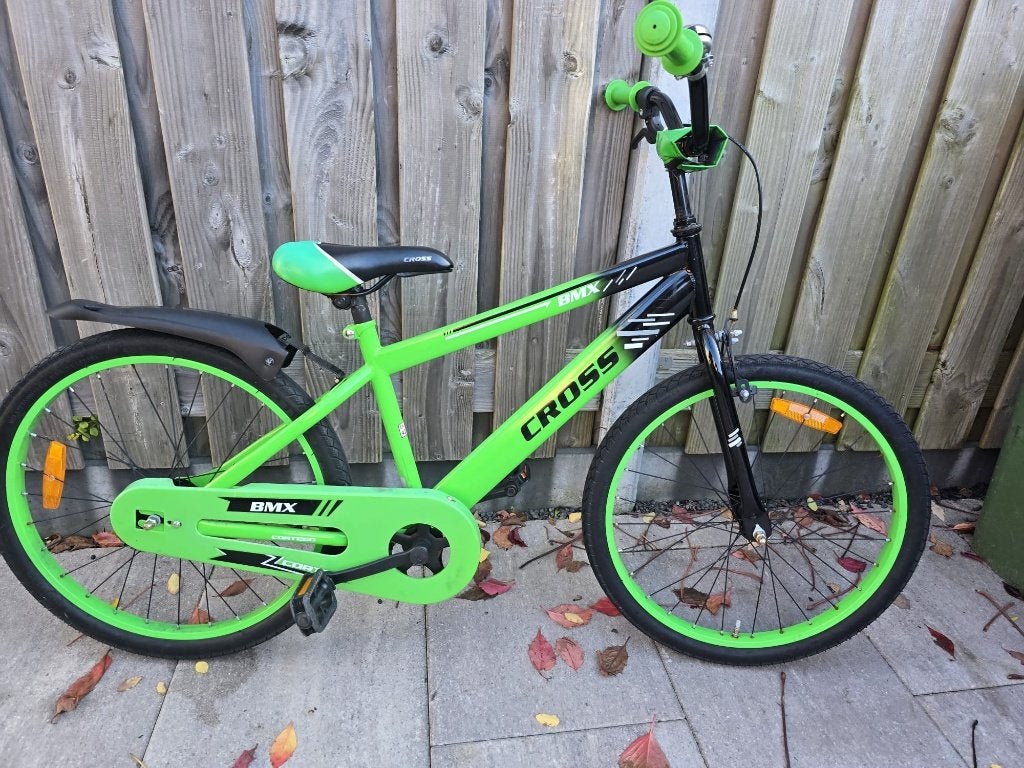 Stoere groene bmx kinderfiets 12,5 inch, Fietsen en Brommers, Ophalen, Terugtraprem, Gebruikt, Staal