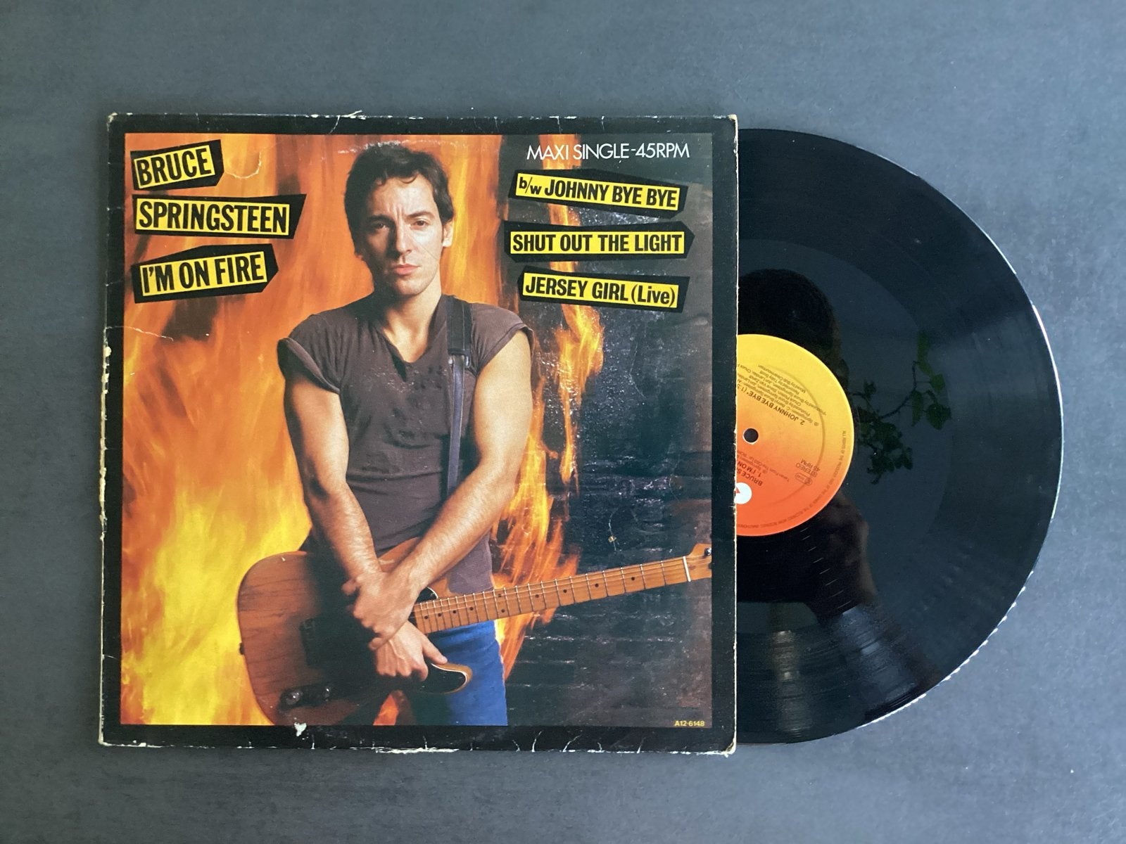 Bruce Springsteen - I'm On Fire (Maxi-Single)(12“), Ophalen of Verzenden, 12 inch