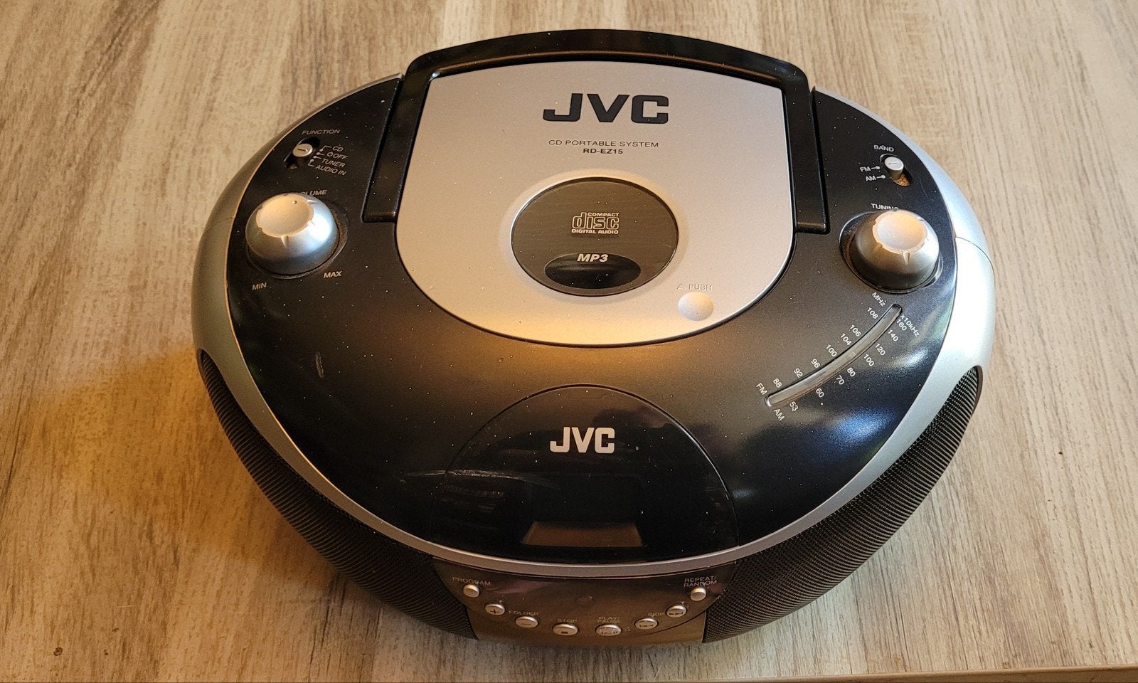 JVC Radio Stereo CD Cassette Player mooi vol geluid., Audio, Tv en Foto, Radio's, Ophalen of Verzenden