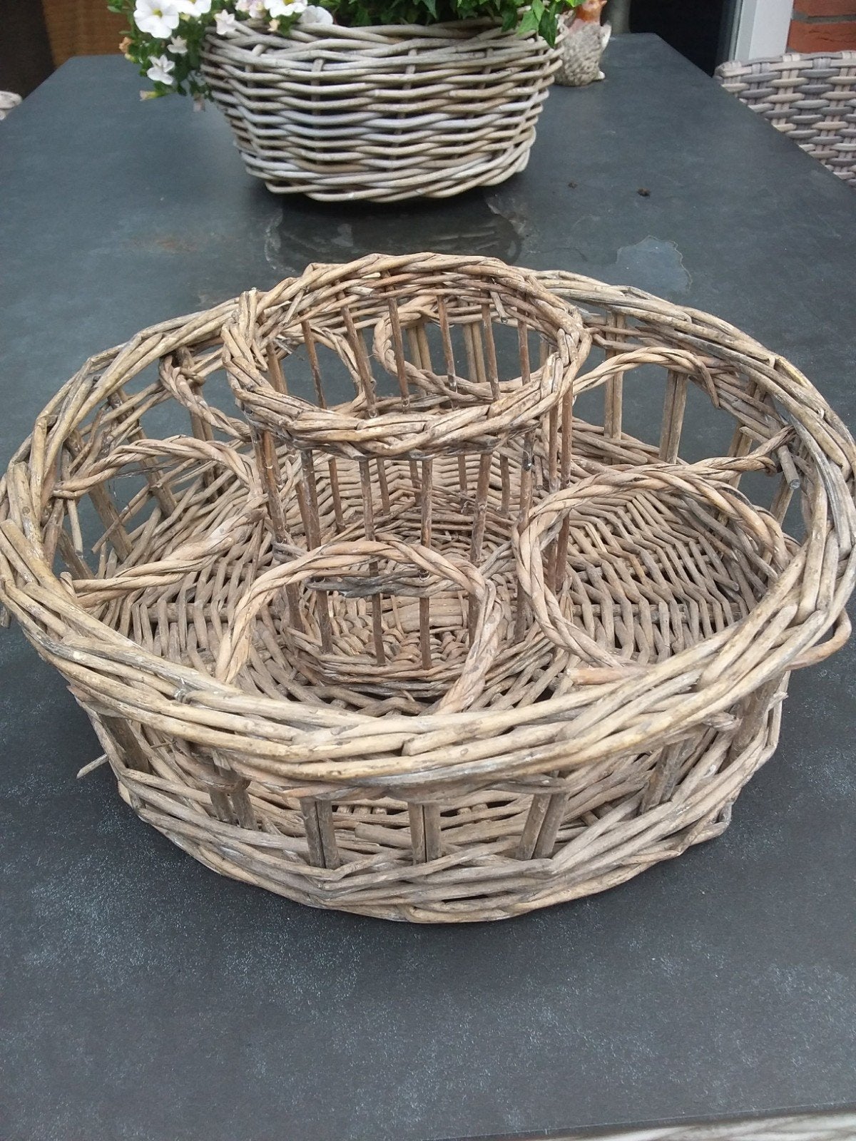 Leuke RIETEN MAND, Huis en Inrichting, Woonaccessoires | Schalen en Manden, Ophalen of Verzenden, Rond, Riet