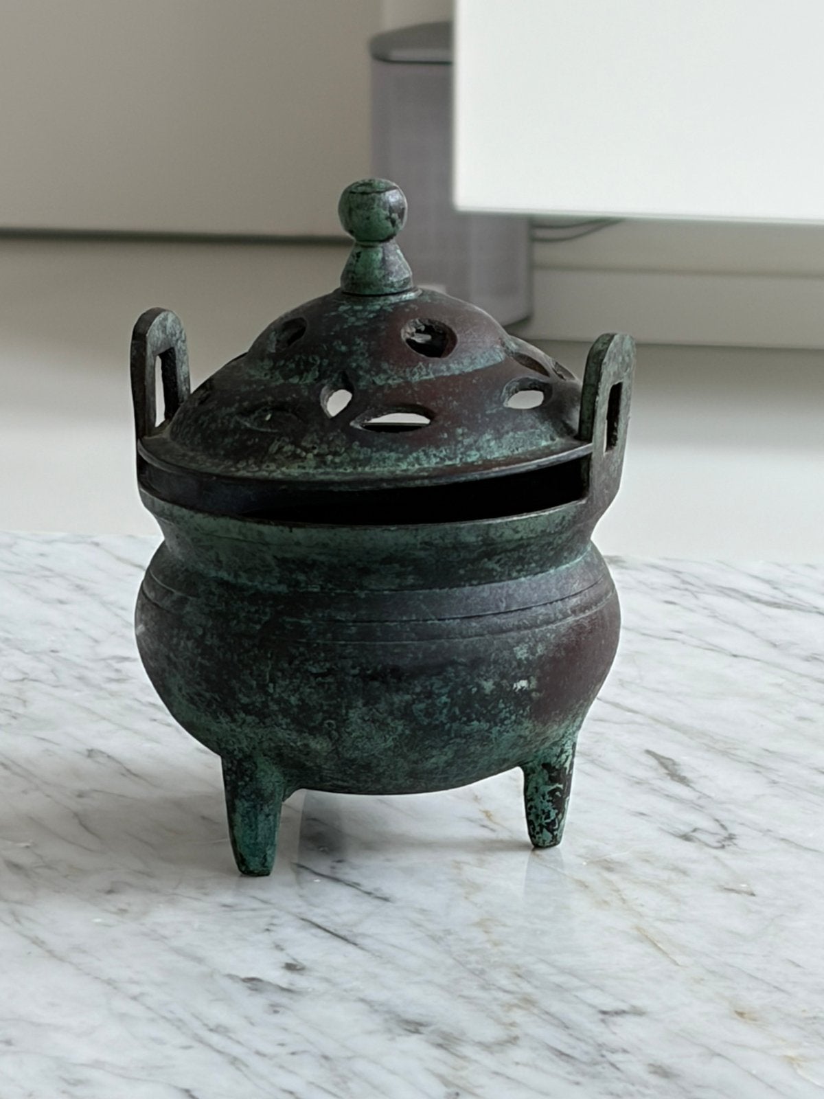 Antique Chinese Bronze Incense Burner Tripod, Ophalen of Verzenden