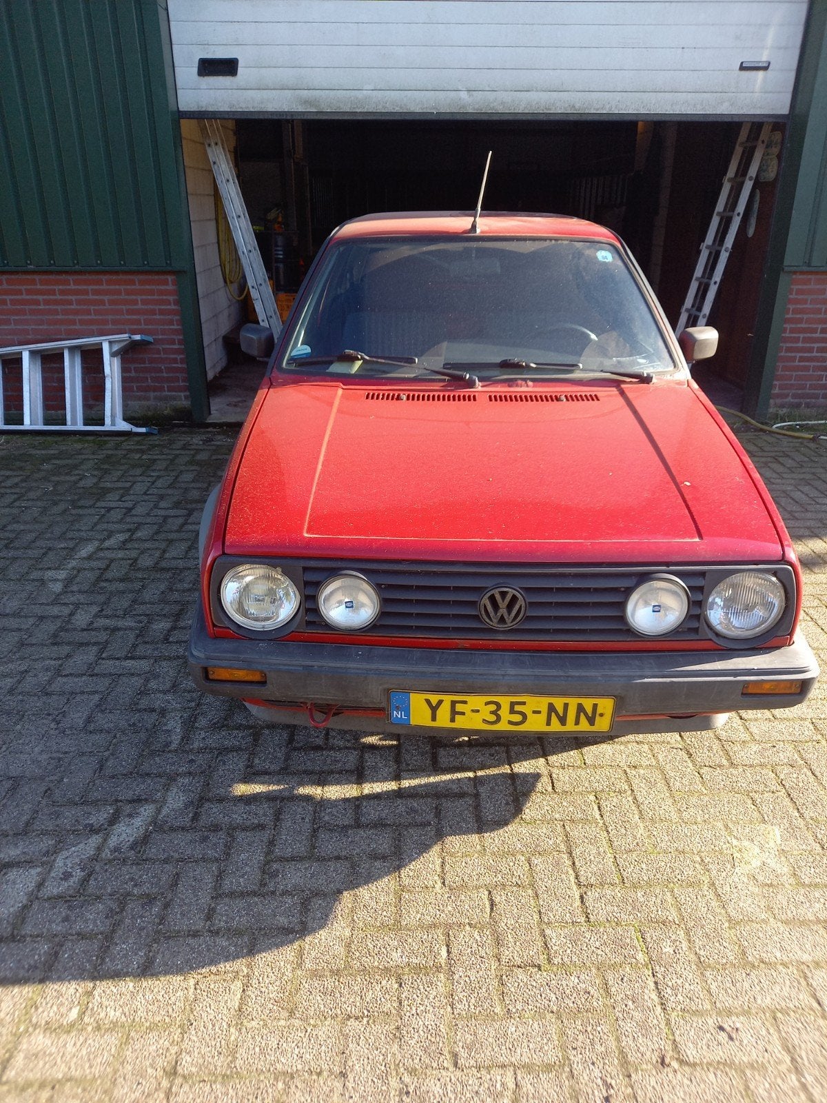 Volkswagen Golf 1.3 CL 40KW U9 1990 Rood, Voorwielaandrijving, 410 kg, 54 pk, 4 cilinders
