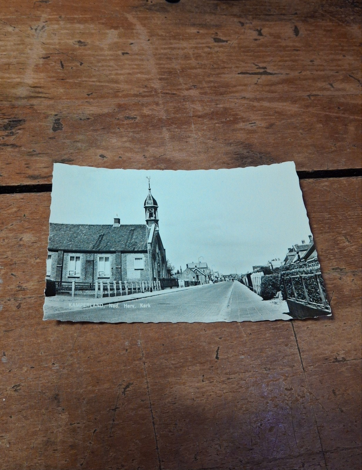 Oude Ansichtkaart Kamperland, Ned. Herv. Kerk, Verzamelen, Ophalen of Verzenden, 1920 tot 1940, Ongelopen, Zeeland