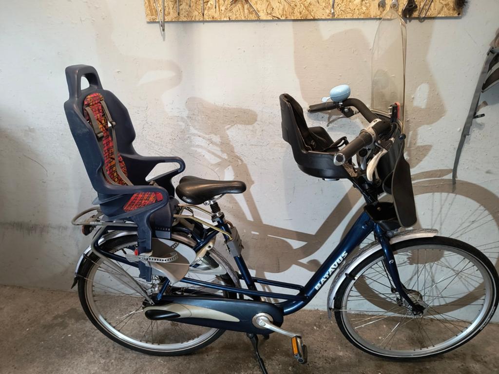 Moederfiets mamafiets lage instap damesfiets Batavus Mambo, Ophalen, 2 zitjes, 53 tot 56 cm, Versnellingen