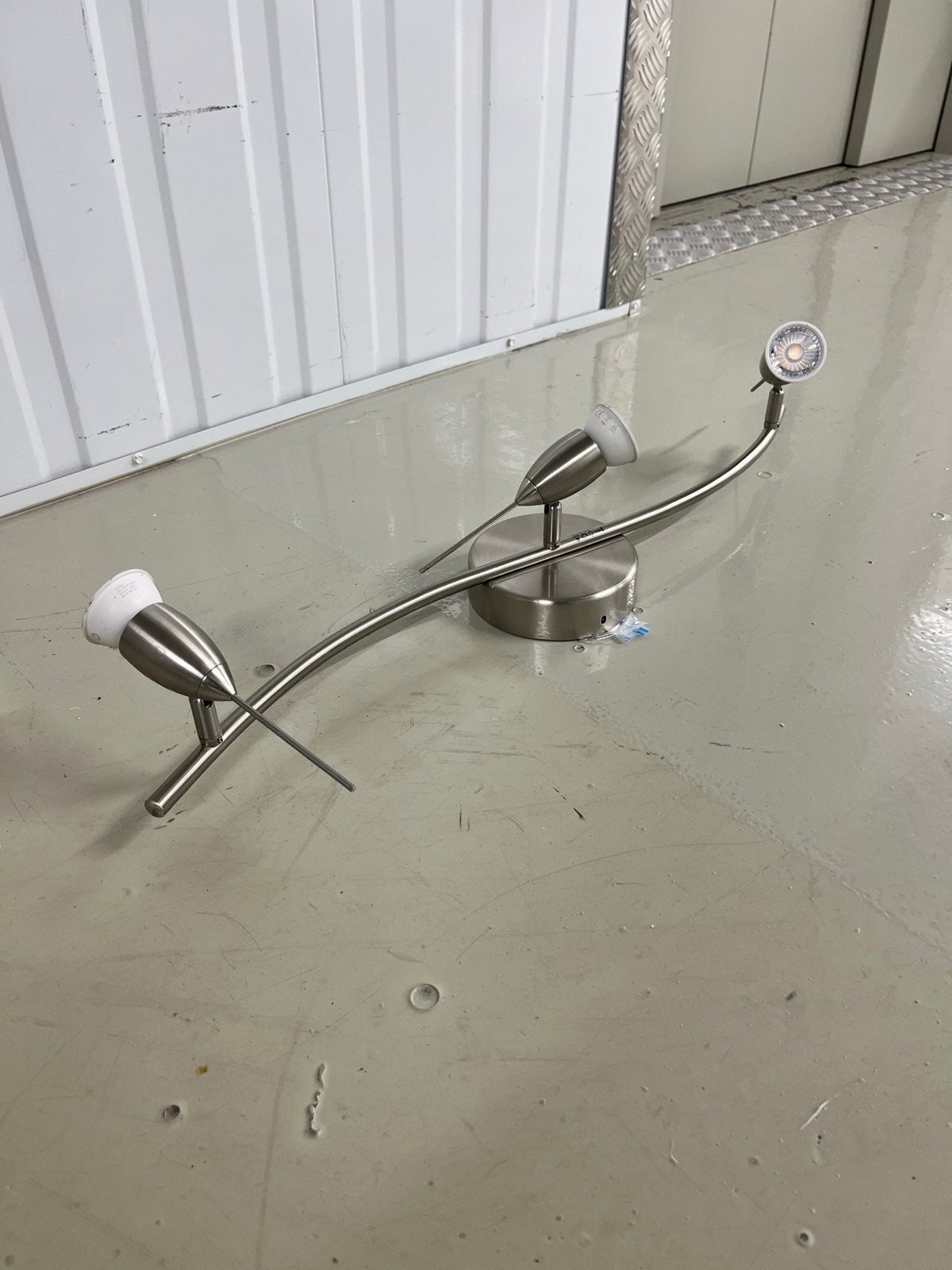 IKEA Husvik LED Spotlamp - Geborsteld Metaal, Gebruikt, Overige fittingen, IKEA, Zilver