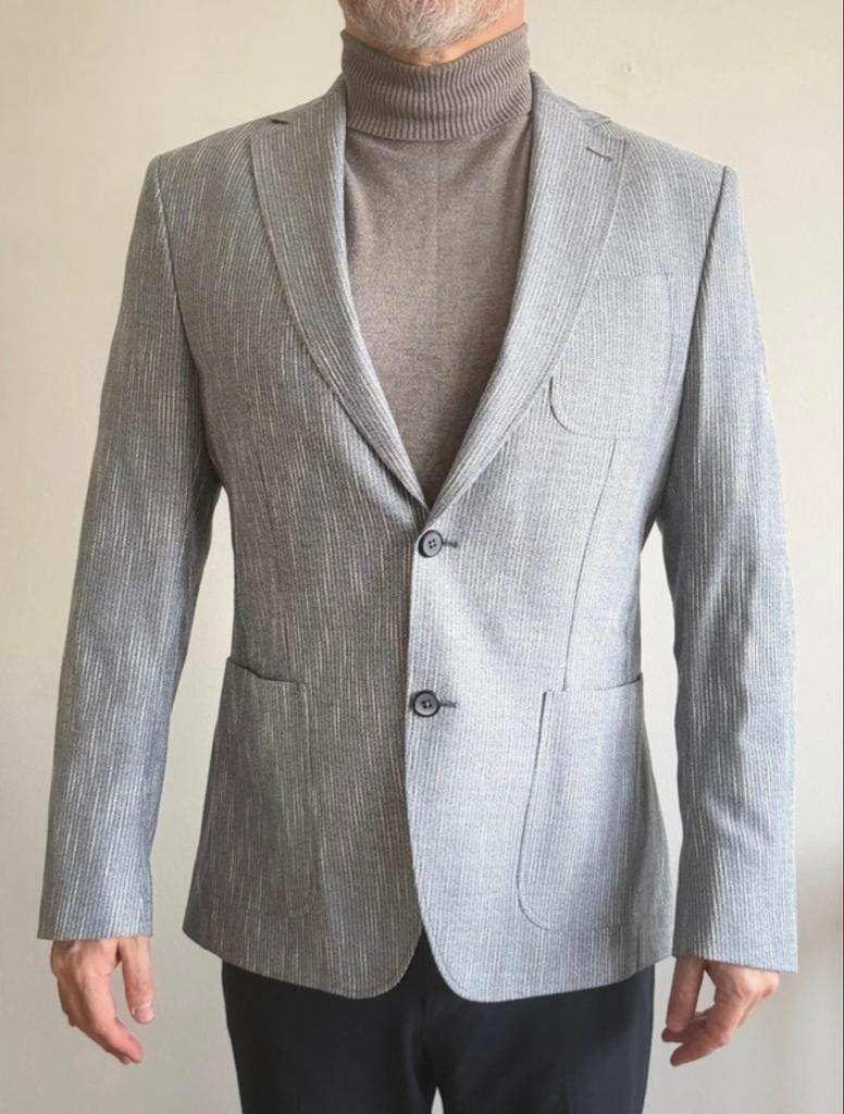 Zilvergrijze blazer KIP, maat medium, Maat 38/40 (M), Nieuw, Ophalen of Verzenden, Jasje