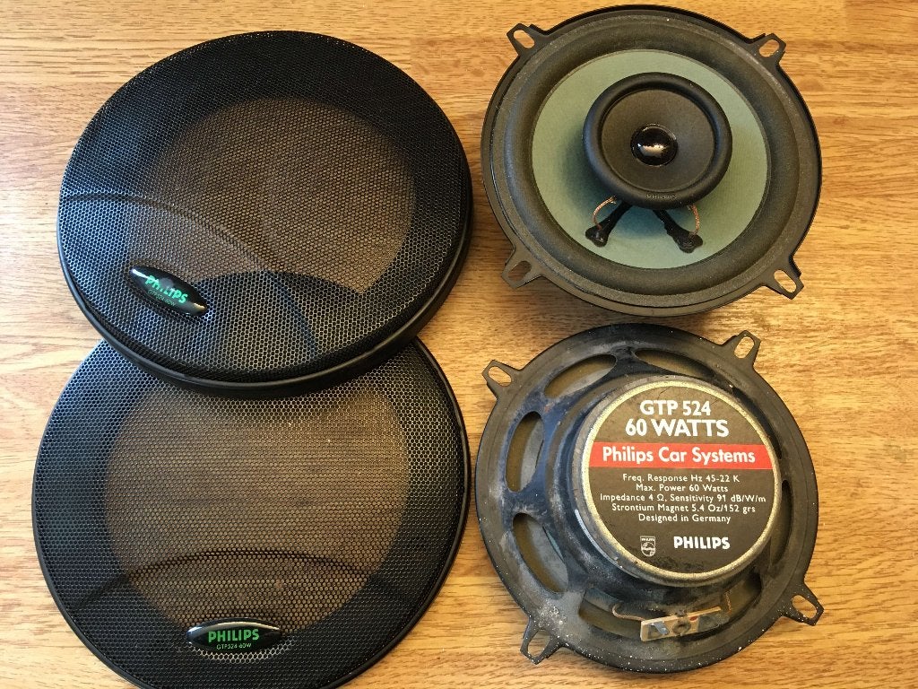 Philips GTP 524 60 Watt Auto Luidsprekers met Grilles, Ophalen of Verzenden, Gebruikt
