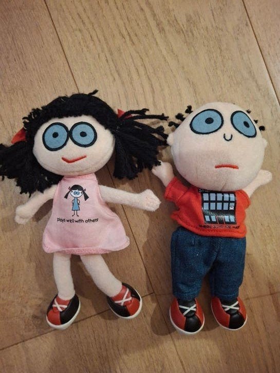 Trendy Wendy & Todd Friends knuffels (David & Goliath), Gebruikt, Overige merken, Overige karakters, Overige typen