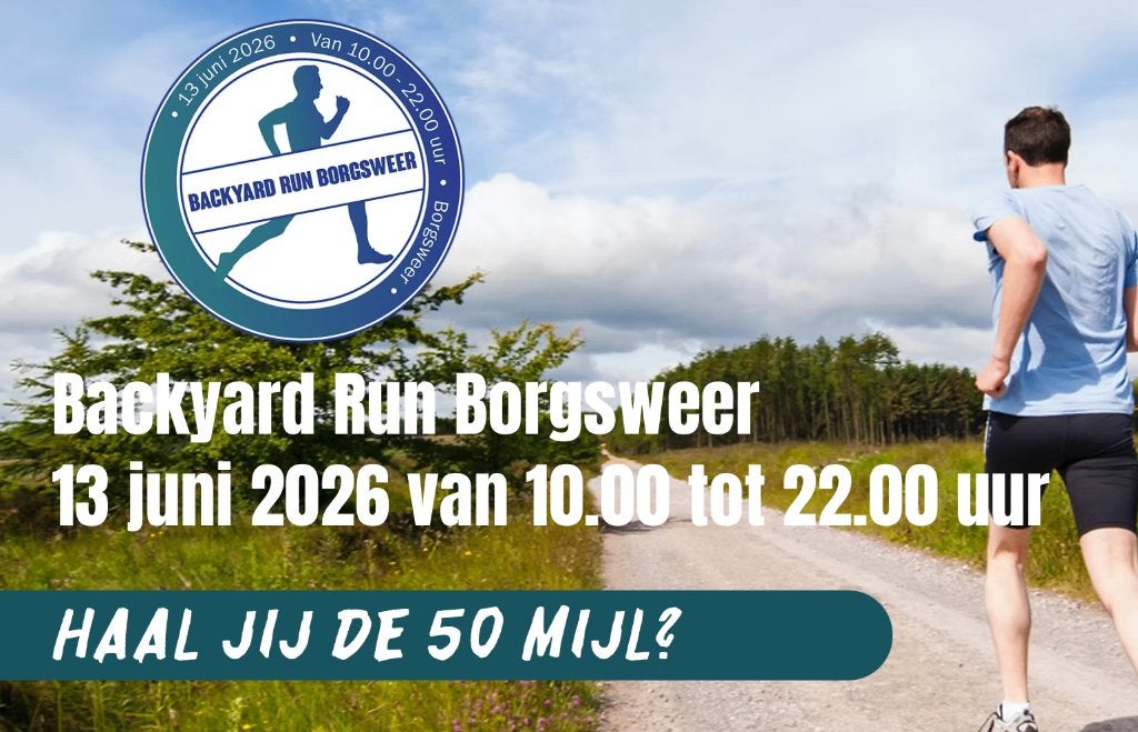 Startnummer Backyard Run Borgsweer 13 juni 2026, Sport en Fitness, Ophalen, Nieuw, Overige typen, Overige merken